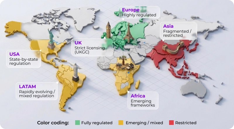 Global iGaming Regulation Map: 2026 Overview