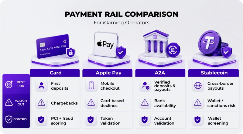 Payment Rail Comparison