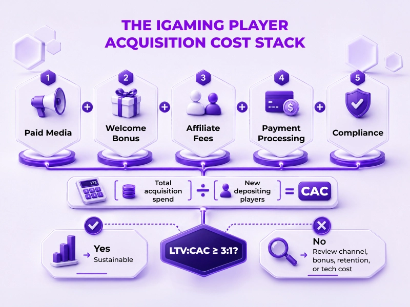 The iGaming Player Acquisition Cost Stack